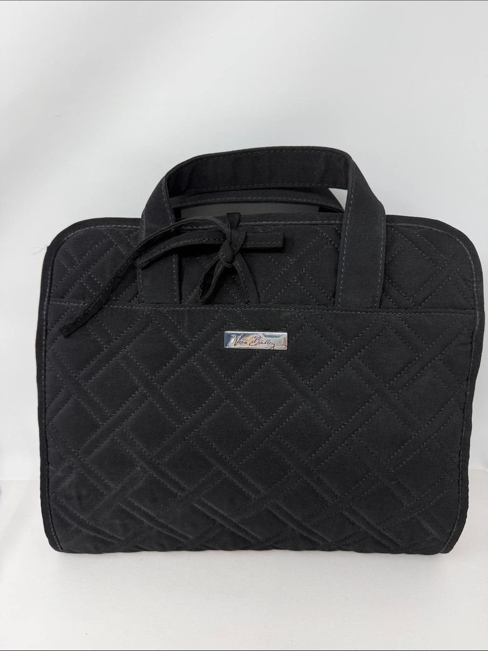 Vera Bradley Black Quilted Toiletry Travel Bag